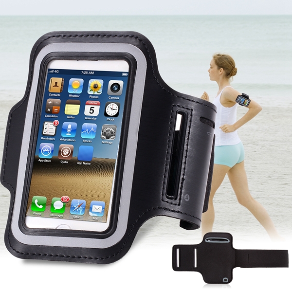 Classic Black Leisure SPORTS Armband Case for Iphone 5 5s 5g Watertight Cover With Changable Velcro