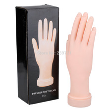 New Arrival High Quality Nail Art Model Fake Hand For Training1 PCS  Fake Practice Training Display Fingers Freeshipping