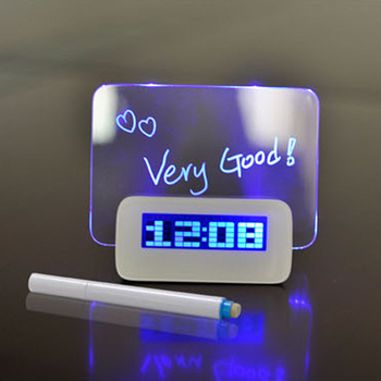 Популярные новый синий из светодиодов дневная цифровой будильник сообщение USB 4 разъём(ов) Hub NVIE