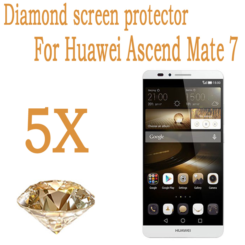 6 0 Mobile Phone Diamond Protective Film Huawei ascend mate 7 Screen Protector Guard Cover Film