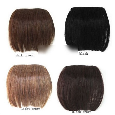 2015 Brand 1 Pcs Fashion New Clip on Front Neat Bang For Women Synthetic Hair Fringe