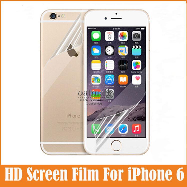 2 Pcs 1 Front 1 After Full body For iphone6 Transparent Clear HD for Apple iPhone