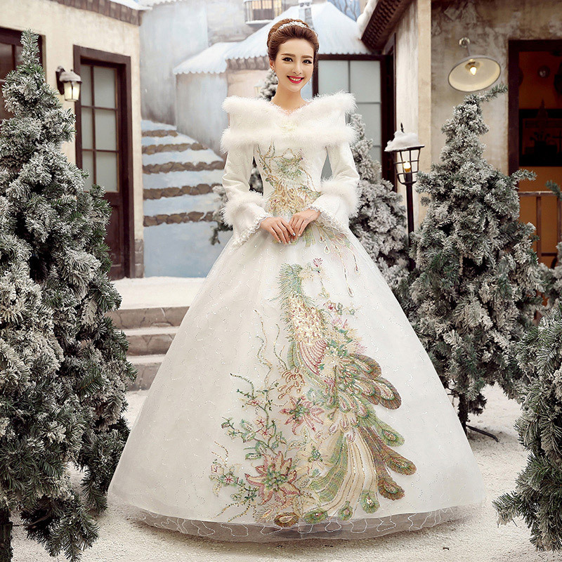 warm winter wedding dresses