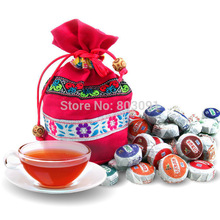 On Sale!!! 50 pieces Flavor Pu er, Pu’erh tea, Mini Yunnan Puer tea ,Chinese tea, With Gift Bag, Free Shipping