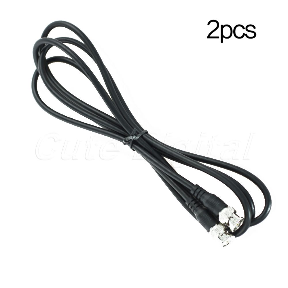 Promotion 2PCS SYV 75 3 2M Coaxial BNC Cable for CCTV Camera BNC Male to BNC