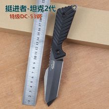 Top quality FIXED BLADE Camping Straight Knives Hunting Knife DC53 STEEL BLADE 62 HRC HARDNESS with G10 Handle Free shipping