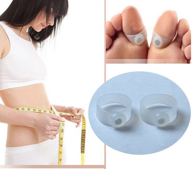 Slimming Silicone Foot Massage Magnetic Toe Ring Fat Weight Loss Health 10PCS Free Shipping