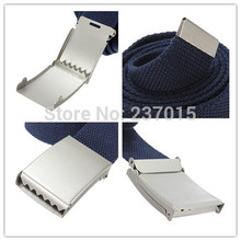 NEW Cotton Canvas Metal Buckle Belt Waist Waistband Cintos Men Women Unisex Boys Girls Plain Webbing