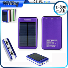 Solar AC Power Bank 13800mah power bank for blackberry samsung smartphone /ipad/camera