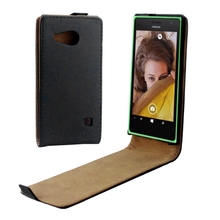 Newest Top Quality Mobile Phone Case Vertical Flip Up and Down Magnetic Button Leather Case for Nokia Lumia 730