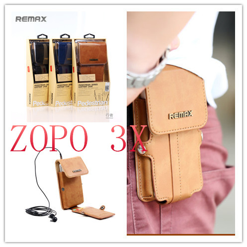 Universal Original Remax Leather Case Cover For ZOPO 3X MTK6595 Octa Core Cell Phone 5 5inch