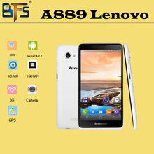 DHL Free Shipping 6 inch Original Lenovo A889 3G Smart Phone MTK6582 Quad Core 1.3GHz 1G RAM 8G ROM 13.0MP Android 4.2 WCDMA