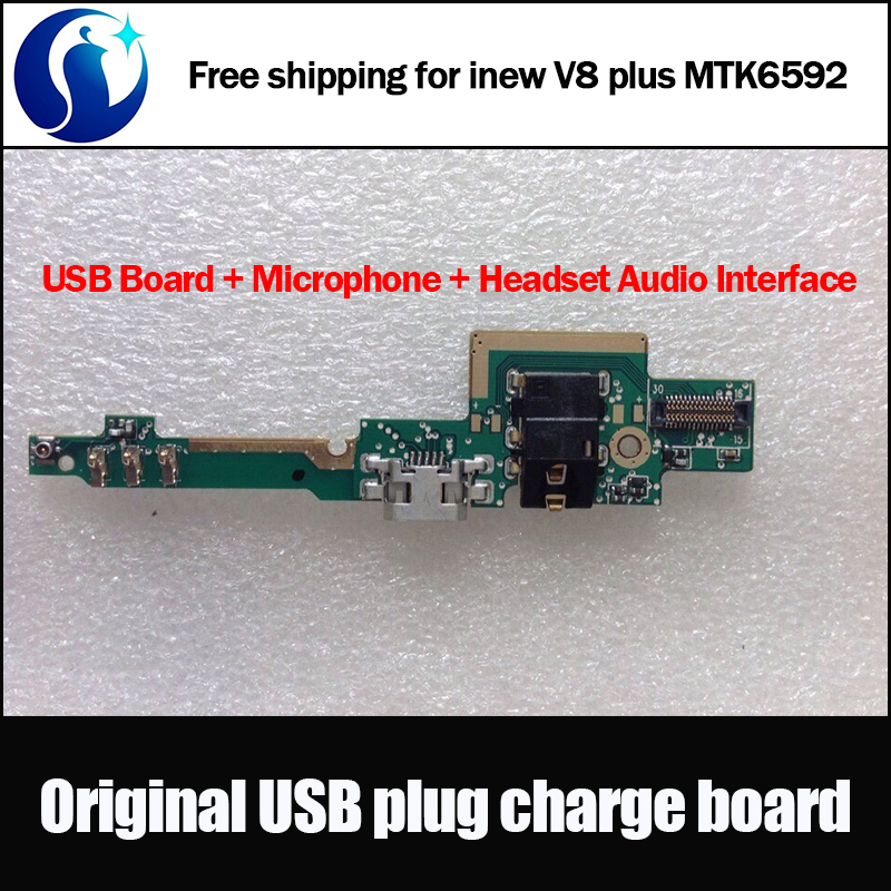 Original Authentic High Quality USB Board Microphone mic Headset Audio Interface port for inew V8 plus