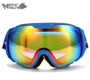 Северная волк очки двухместный anti-туман лыжах очки видов спорта лыжный прозрачные линзы альпинизм зеркало снегоход защитные