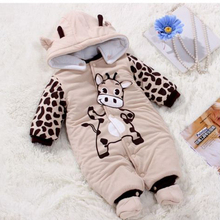 Hot New Newborn One piece Baby Clothes Boy Clothes Romper Winter Outfits Beige free shipping