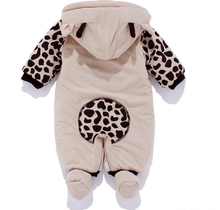 Hot New Newborn One piece Baby Clothes Boy Clothes Romper Winter Outfits Beige free shipping