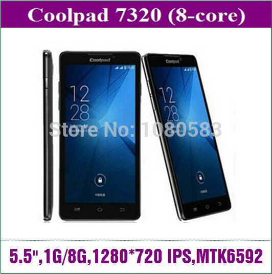 Original Coolpad 7320 MTK6592 Smartphone Octa Core 1 7GHz 5 5 inch 1280x720 13MP Camera 1G