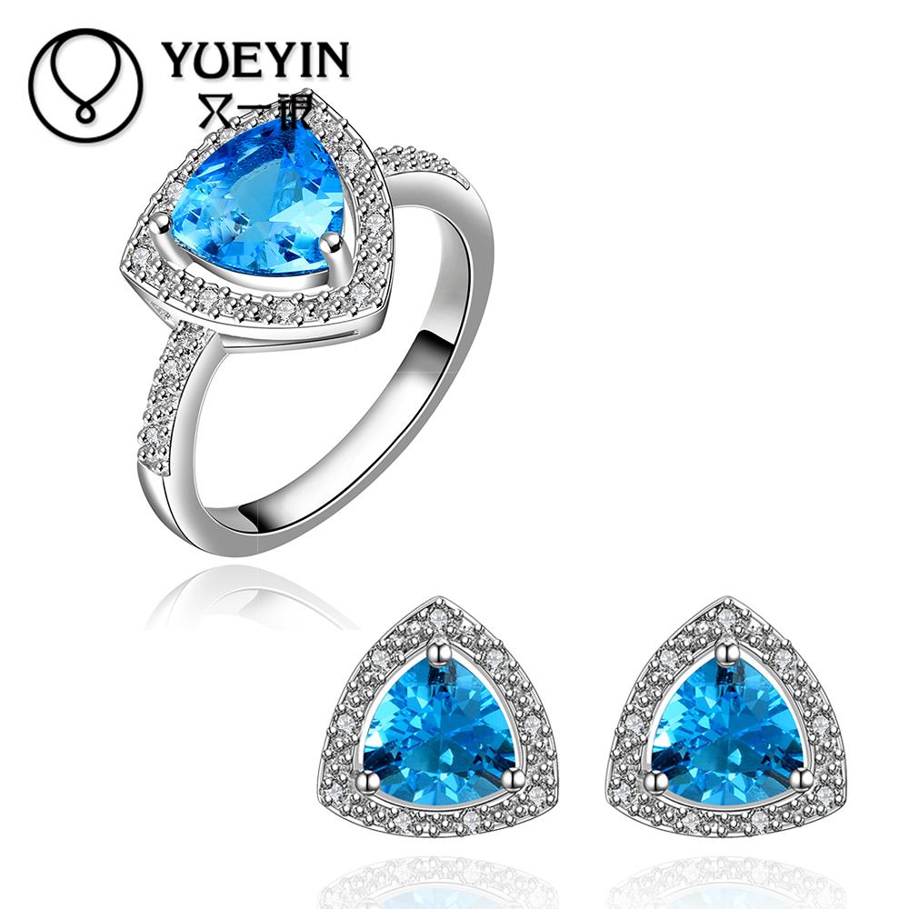 FVRS027 2015 new fine jewelry sets Extravagant Party jewlery set for lady Fashion Big Crystal set