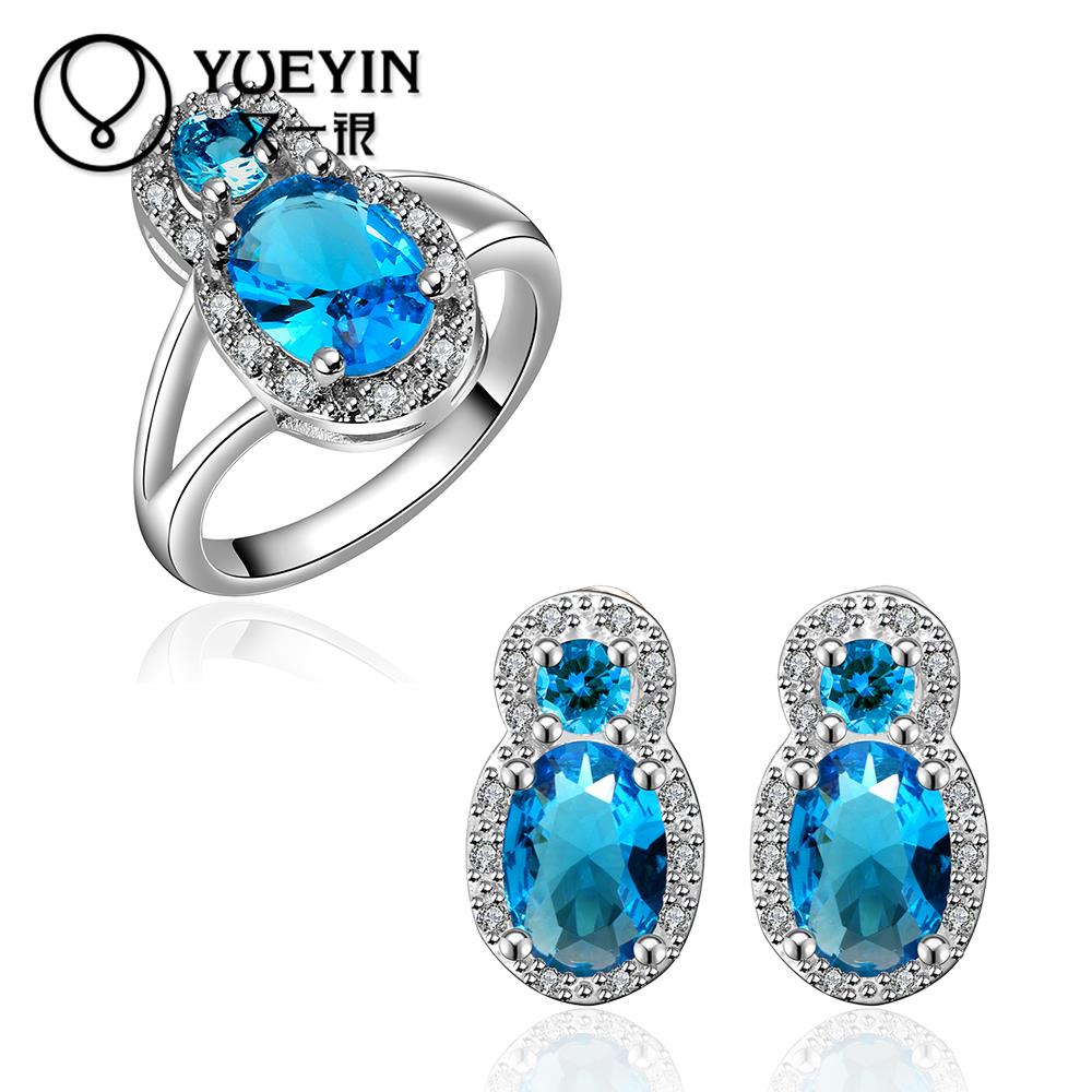 FVRS035 2015 new fine jewelry sets Extravagant Party jewlery set for lady Fashion Big Crystal set