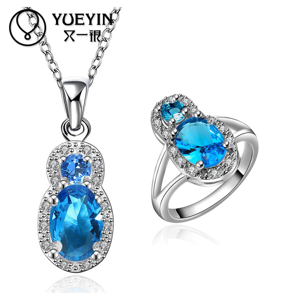 FVRS033 2015 new fine jewelry sets Extravagant Party jewlery set for lady Fashion Big Crystal set