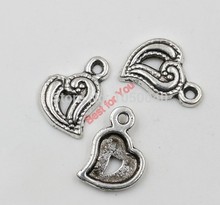 10pcs Mixed Tibetan Silver Plated Cupid Heart I Love You Jesus Charms Pendants Jewelry Making DIY