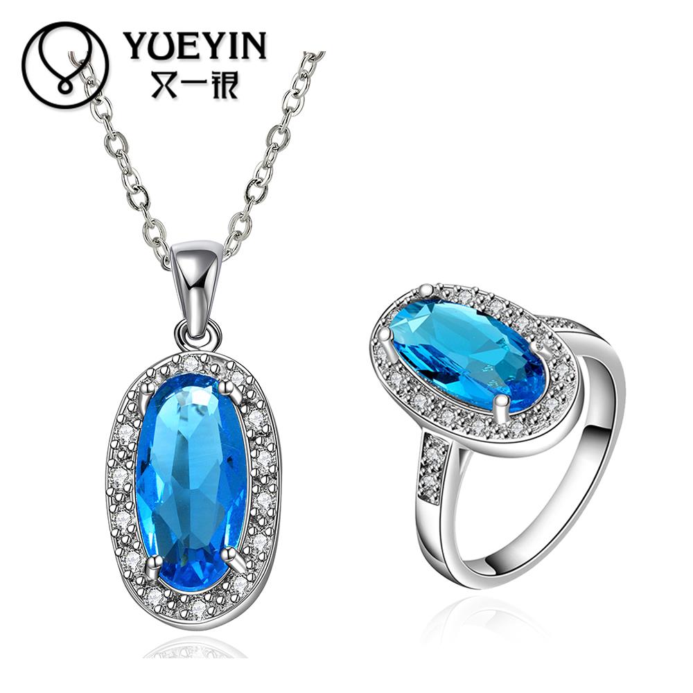 FVRS041 2015 new fine jewelry sets Necklace Ring Extravagant Party jewlery set for lady Fashion Big