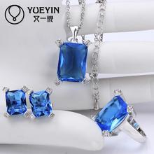 FVRS044 2015 new fine jewelry sets Necklace Ring and Earing Extravagant Party jewlery set for lady