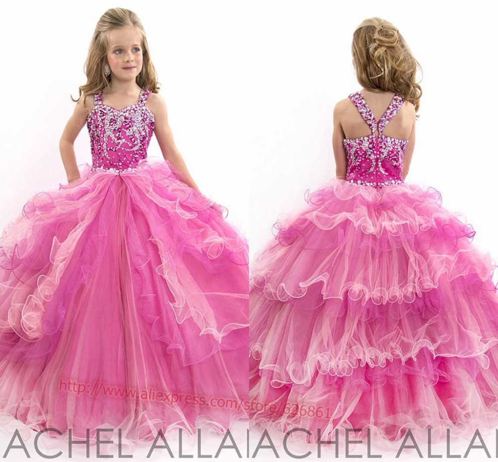 ... -Dresses-Pink-Cute-Flower-Girl-Dresses-Floor-Length-Kids-Prom.jpg