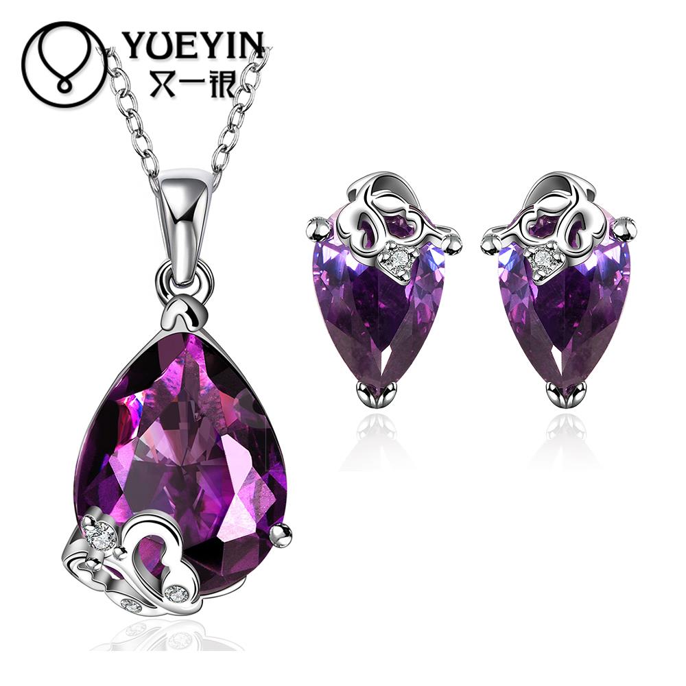 FVRS010 2015 new fine jewelry sets Extravagant Party jewlery set for lady Fashion Big Crystal set