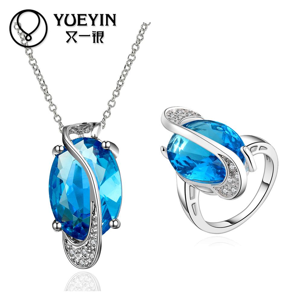 FVRS013 2015 new fine jewelry sets Extravagant Party jewlery set for lady Fashion Big Crystal set