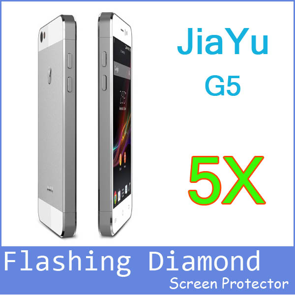 Hot Sale 5pcs Android phone Sparkling Diamond Screen Protector For JIAYU G5 G5S G5T 4 5