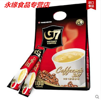 Vietnam imported G7 three in one Instant Coffee 1600g a total of 100 packets of sugar