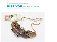 Promotion Fashion Necklaces For Women 2015 Vintage Big Eagle Pendant Statement Necklaces Pendants Women Men Jewelry