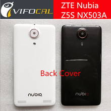 Free shipping ZTE Nubia Z5S NX503A back cover white / black battery cover case backup parts high quality