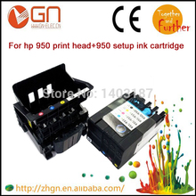 New Combo set original 950 print head + 950 setup ink cartridge for HP printer (1 PC printerhead +1 set ink cartridge)
