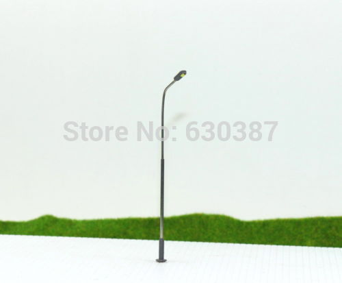 LQS07 20pcs Model Railway Train Lamp Post Street Lights HO TT Scale 