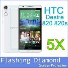 5x In Stock Mobile Phone Diamond Screen ProtectorFor HTC Desire 820 820s D820U 5.5″inch Octa Core protective Film-Wholesales