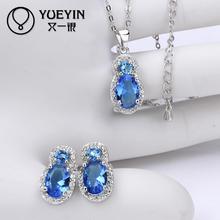 10sets lotFVRS034 2015 new fine jewelry sets Extravagant Party jewlery set for lady Fashion Big Crystal