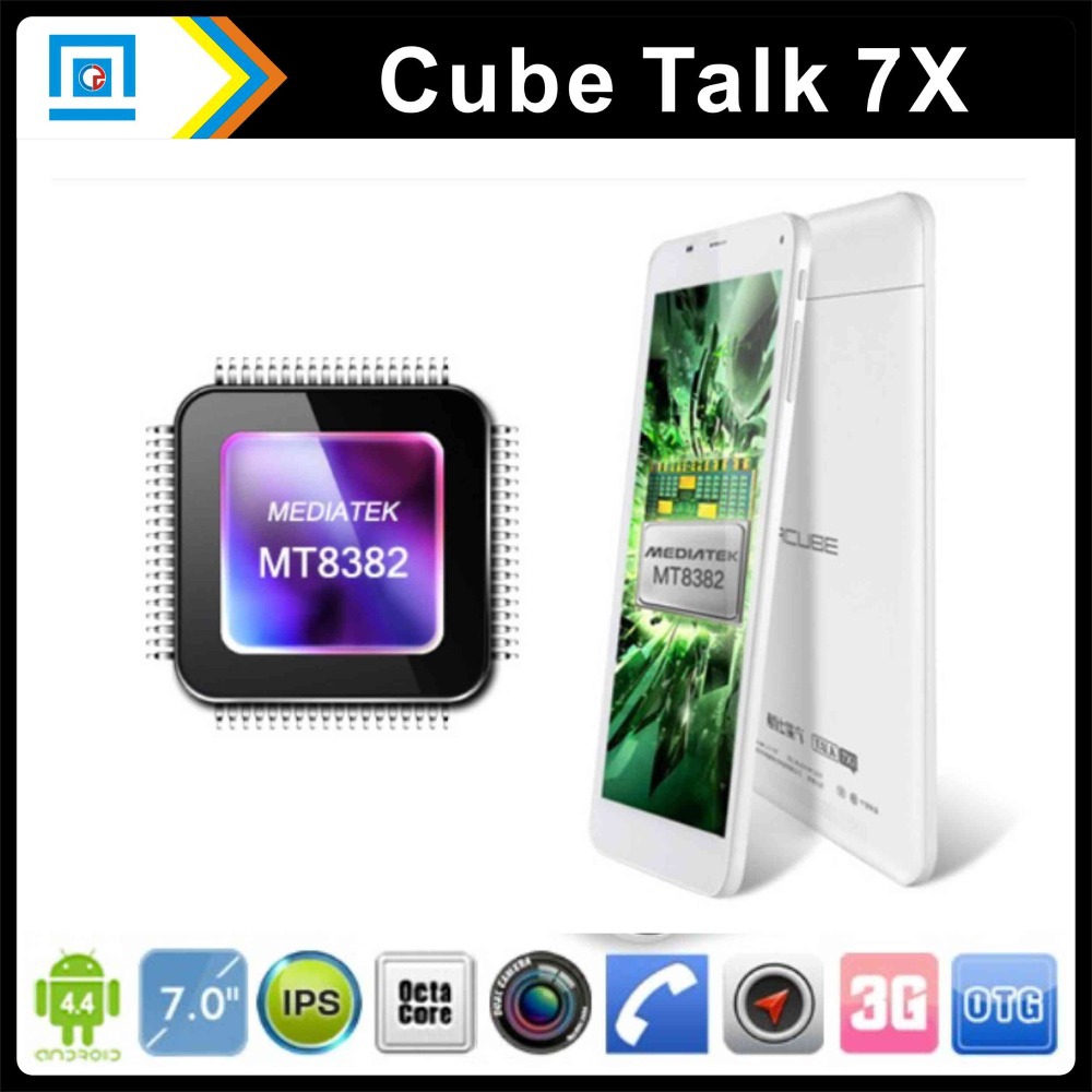 Original Cube Talk 7X U51GT C8 7 ips Tablet PC Screen MTK8392 Octa core Android 4