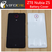 Free shipping Original ZTE Nubia Z5 NX501 battery cover white black back cover case backup parts