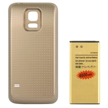 Back Door Cover & High Capacity 6500mAh Business Replacement Mobile Phone Battery for Samsung Galaxy S5 mini / G870