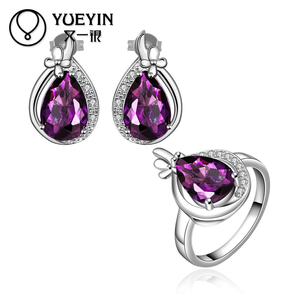10sets lotFVRS056 2015 new fine jewelry sets Extravagant Party jewlery set for lady Fashion Big Crystal