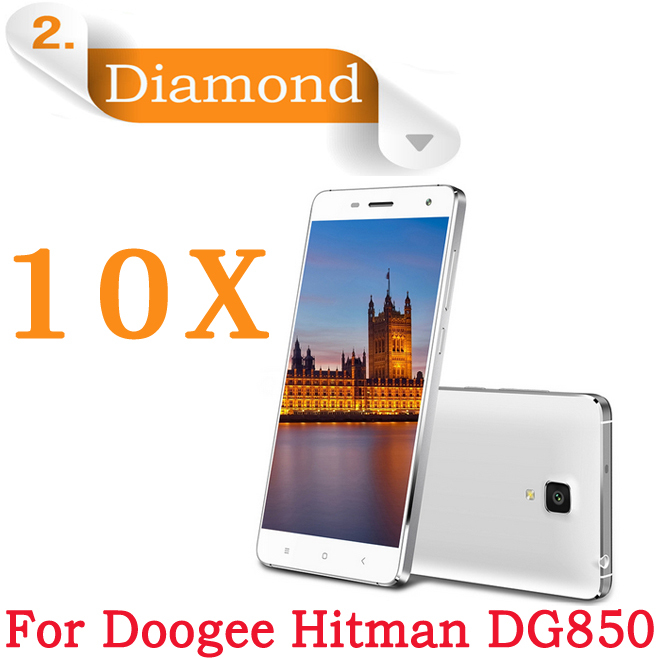 10X Doogee DG850 Diamond Screen Film Diamond Sparkling LCD Protective Film Doogee Hitman DG850 dg850 Cell