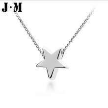 Italina Elegant Lady Star Necklace Silver & Gold Plated Fine Chain Jewelry Five-pointed Star Pendant Necklace For Women Rihanna
