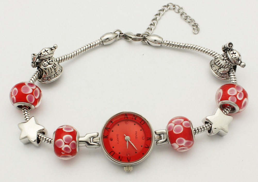 Free shipping red luxury watches Suitable for Pandora bracelets women s fashion jewelry