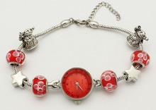 Free shipping red luxury watches. Suitable for Pandora bracelets, women’s fashion jewelry