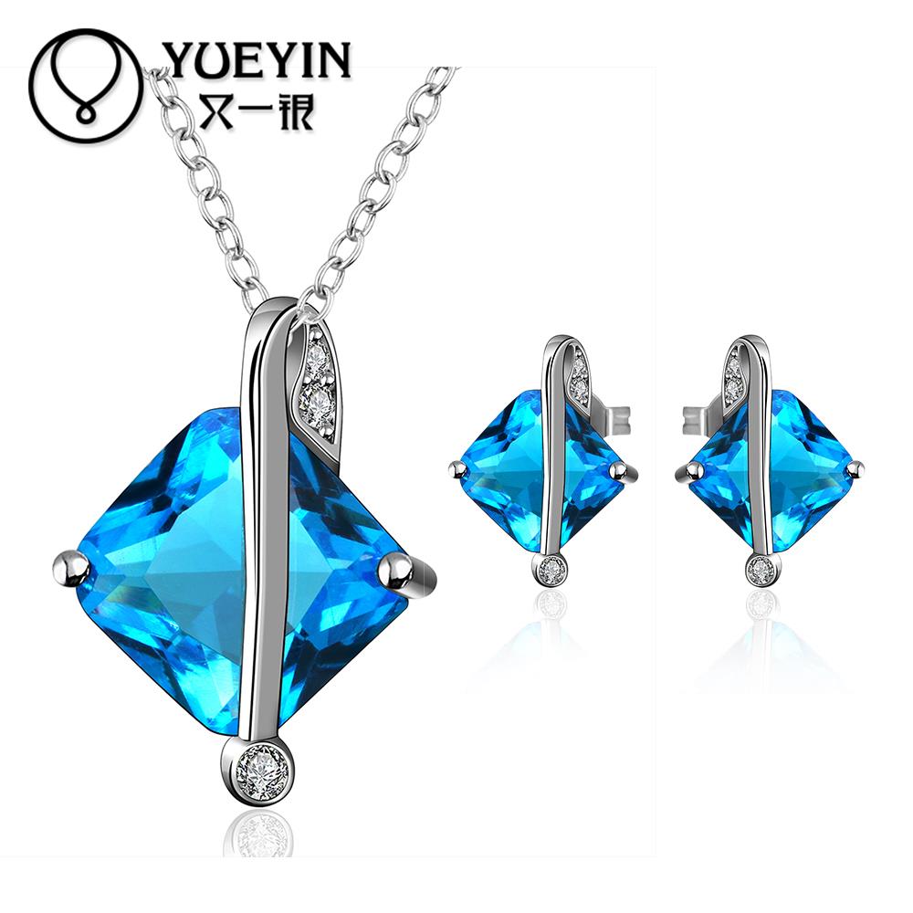 10sets lotFVRS030 2015 new fine jewelry sets Extravagant Party jewlery set for lady Fashion Big Crystal