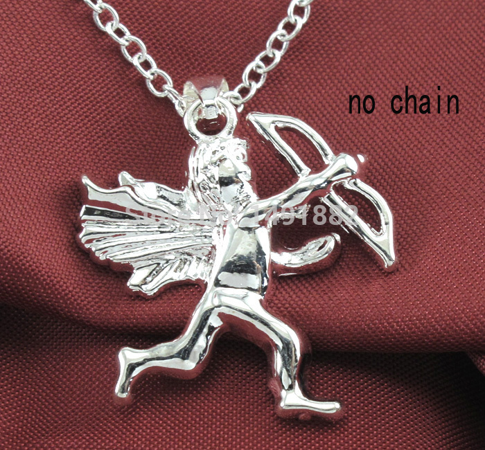 Vintage Cupid Augus Angel 925 Sterling Silver Charms Lovely Pendant For Necklace Jewelry for Valentine s