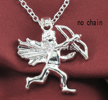 Vintage Cupid Augus Angel 925 Sterling Silver Charms Lovely Pendant For Necklace Jewelry for Valentine’s Gifts