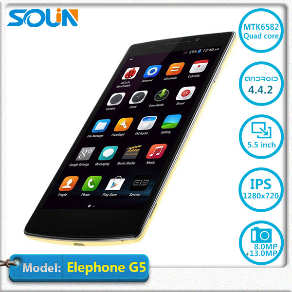 Original Elephone G5 Mobile Phone 5 5 inch IPS 1280 720 MTK6582 android 4 4 Quad